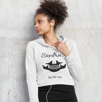 Cropped raw edge 2024 hoodie